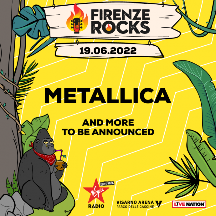 I Metallica sono gli headliner della quarta giornata di Firenze Rocks - Sul palco della Visarno Arena - Domenica 19 giugno 2022